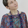 Туника с вертикальной вставкой, redrobe 48