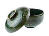 Пиала с крышкой, керамика Риштан, 17см, 19 см