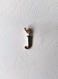 Подвеска "J" на застежке, металл, 3 см